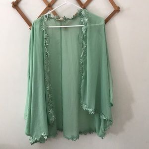 Mint green kimono